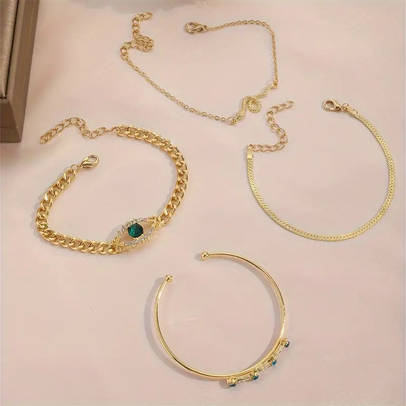 Zestaw bransoletek Serpina Veyra | Złoto
