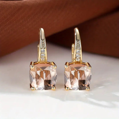 Kolczyki z kółkiem kamień Mystic Sapphire | Złoto