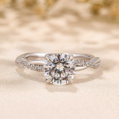 Pierścionek Le Jane | Białe złoto