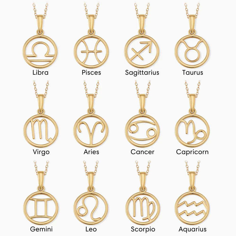 Naszyjnik ze znakiem zodiaku | Złoto