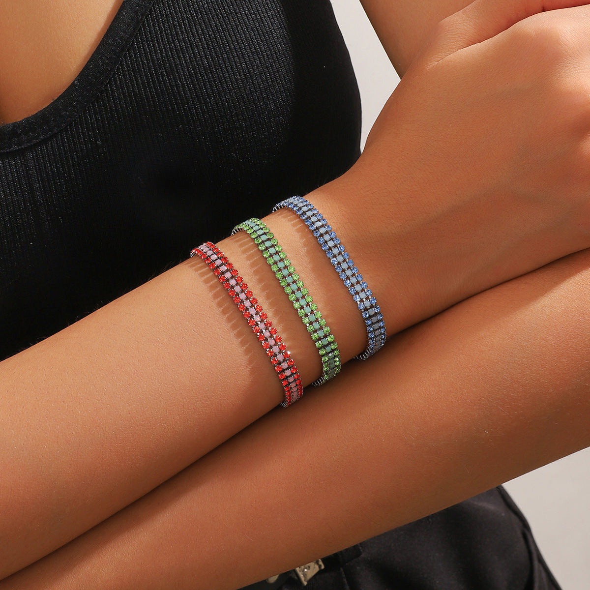 Bransoletka Signature Shine | Białe złoto