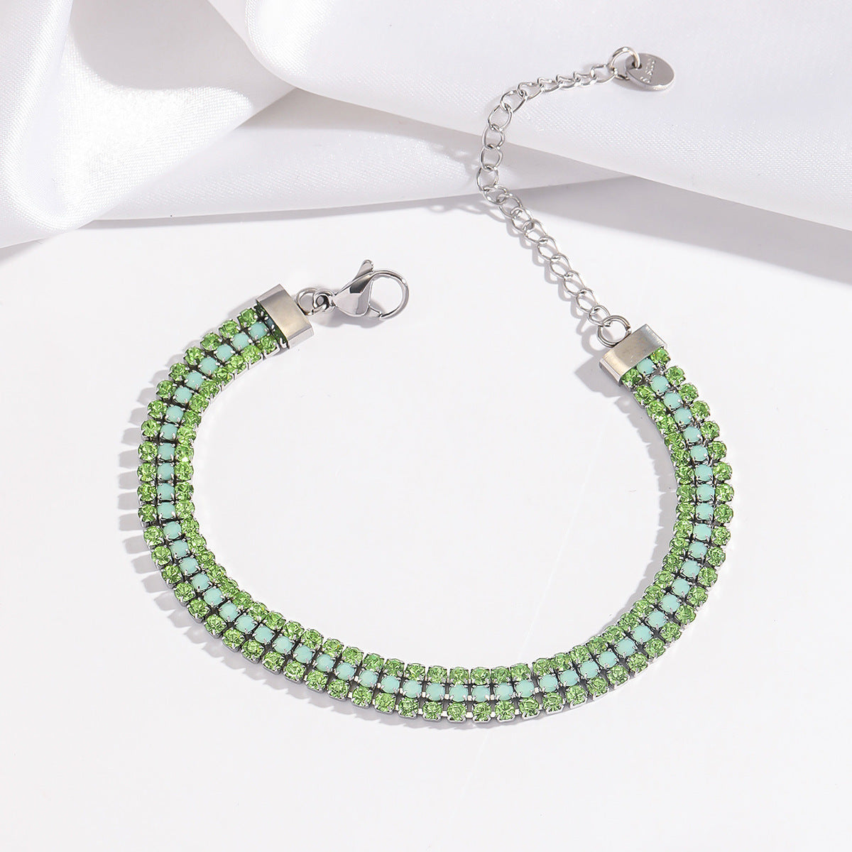 Bransoletka Signature Shine | Białe złoto