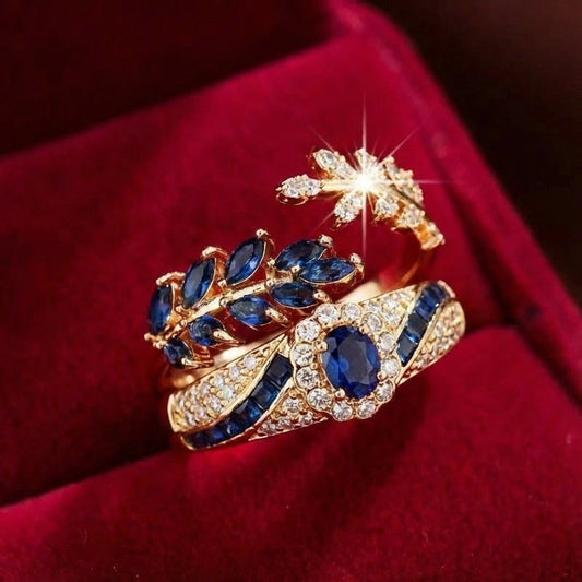 Zestaw pierścionków Avelisse Moraziel | Złoto