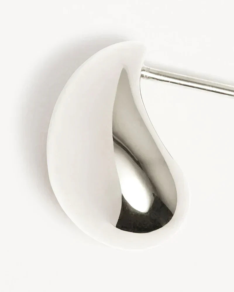 Wiszące kolczyki Mato Drop | Białe złoto