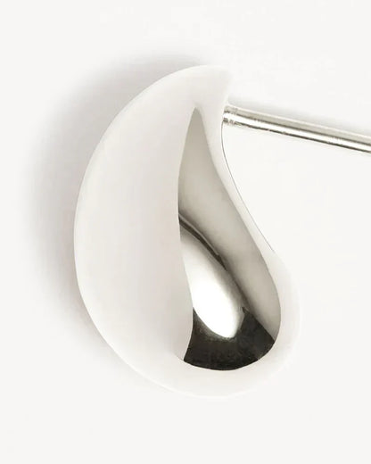 Wiszące kolczyki Mato Drop | Białe złoto