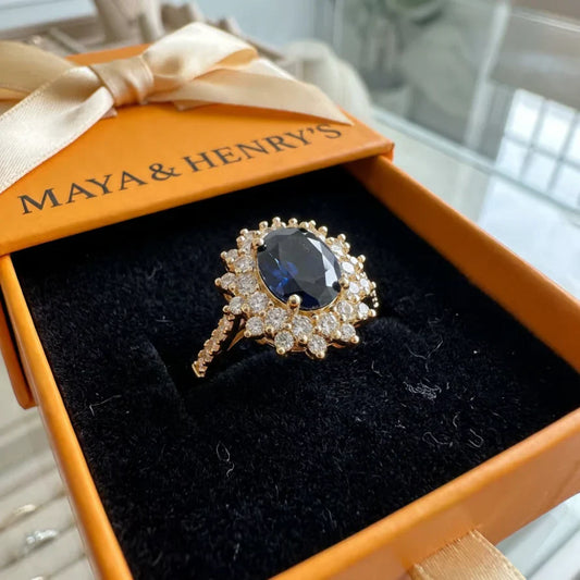 Pierścionek Vionne Saphirae | Złoto